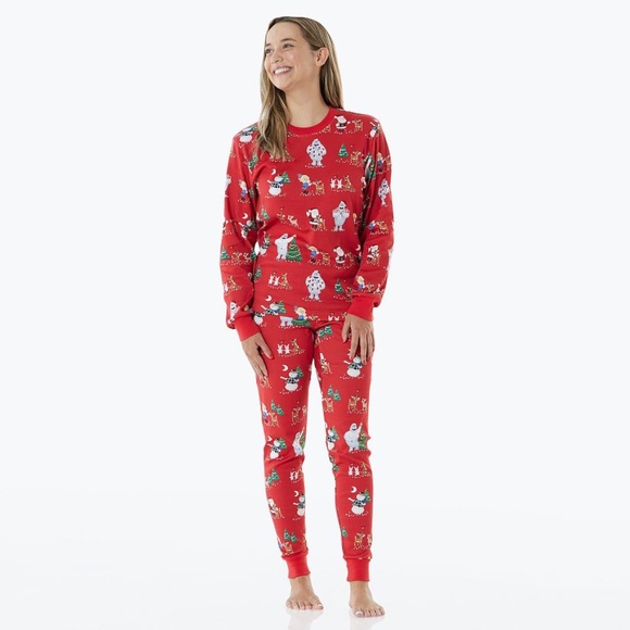 Rudolph® Adult Organic Cotton Pajama Set - PB - Picture 1 of 10